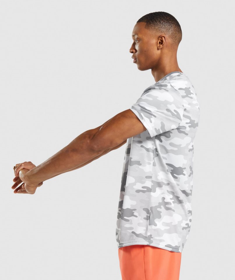 Koszulki Gymshark Arrival Męskie Camo | PL 184EOG